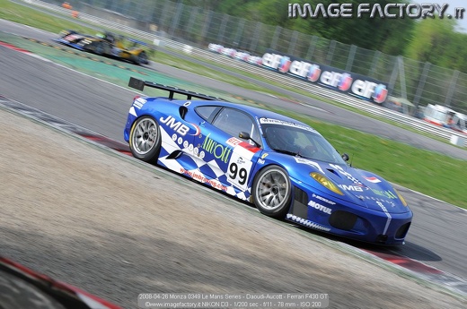 2008-04-26 Monza 0349 Le Mans Series - Daoudi-Aucott - Ferrari F430 GT